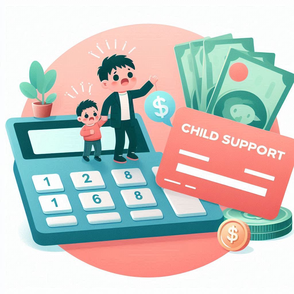 養育費と借金のイラスト2